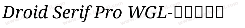 Droid Serif Pro WGL字体转换